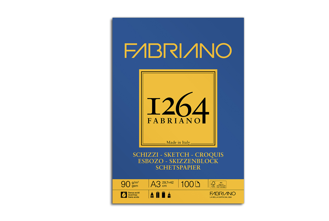 FABRIANO 1264 Sketchbook, Wire Bound 11X14 60 lb. - Art and Frame of  Sarasota