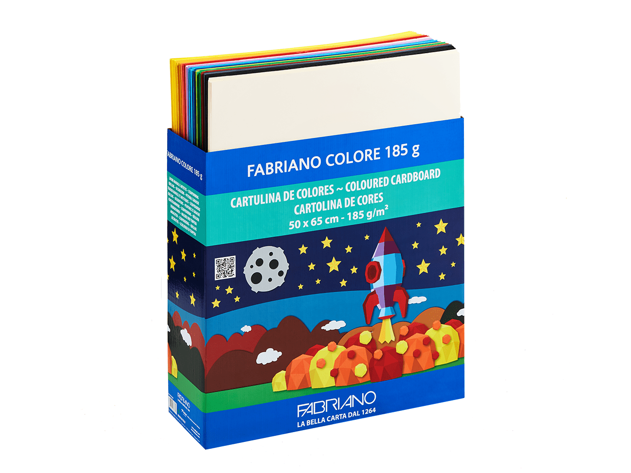Cartulina fabriano a3 185g colores pastel - Librería Kolima