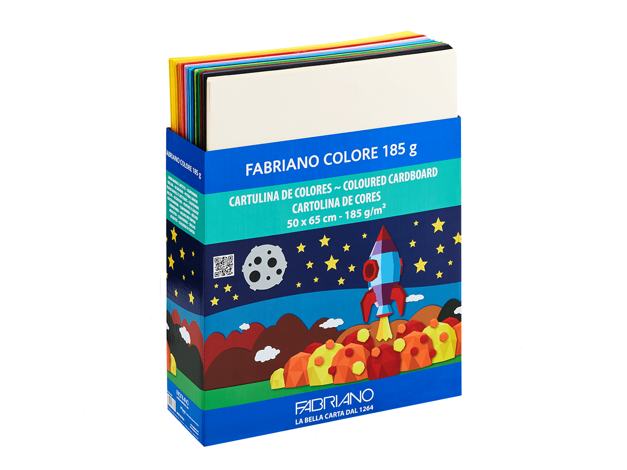 Fabriano Colore 185 gr,cartoncini colorati,grammatura pesante