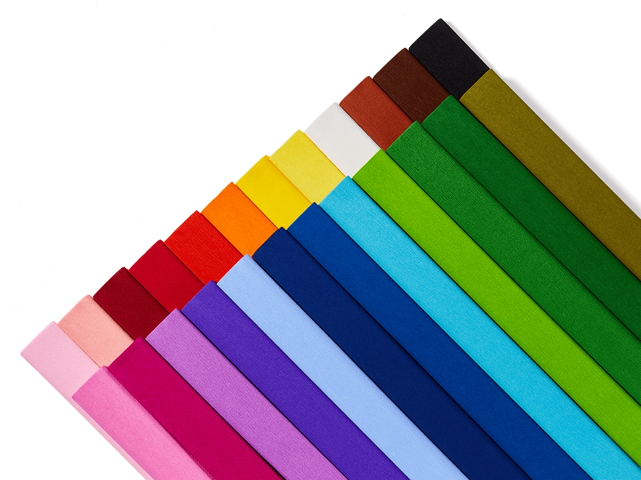 Crepe paper, various colours for parties, decorations, costumes, gifts