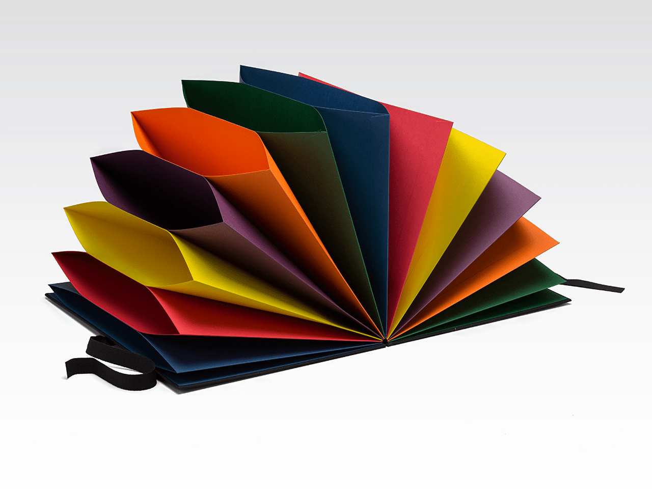 Dossier Multicolour,porte-documents A4 12 pochettes papier plusieurs  couleurs