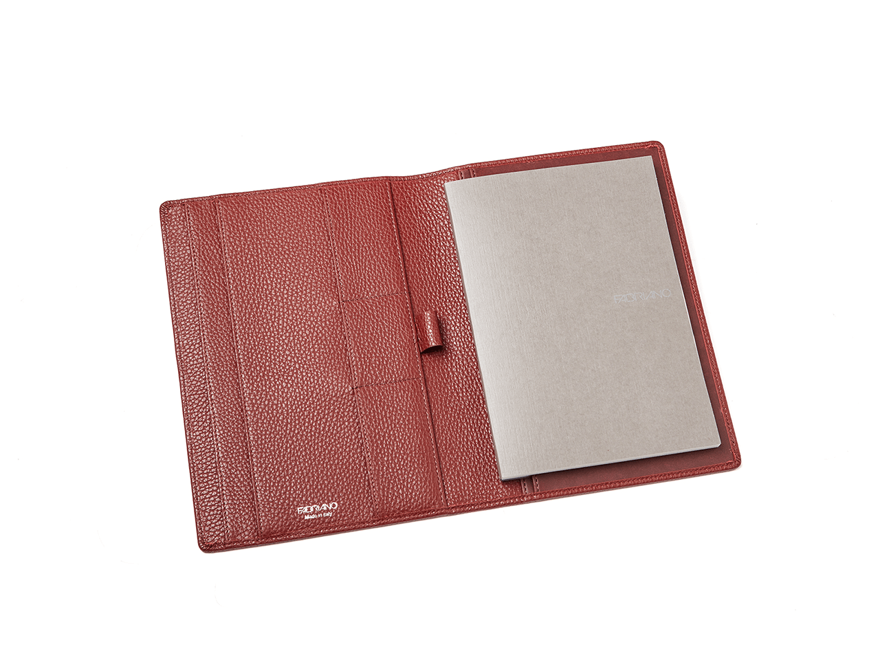 Leather pad holder, calf leather cover, A5, A4, with Ecoqua notebook