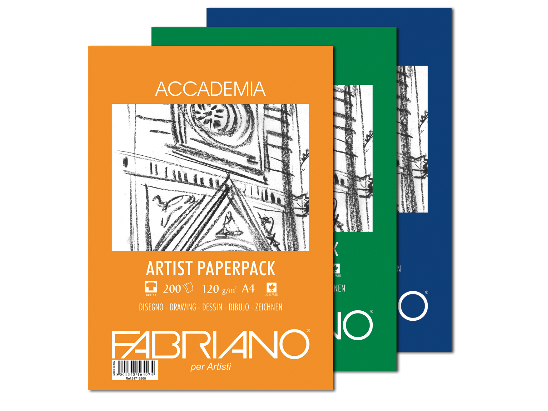 Artist paperpack, drawing paper, long-term archiving, FSC® certified