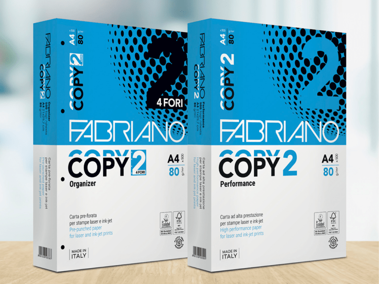 FABRIANO Copy 1 Class Carta per fotocopie e stampanti A4, 80 g/m², Bianco  (confezione 5 risme) - Carta Multiuso