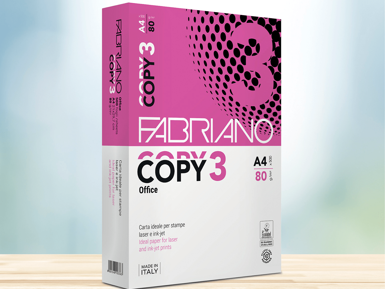 Copy 3, paper for photocopies, laser/inkjet printing, fax, office