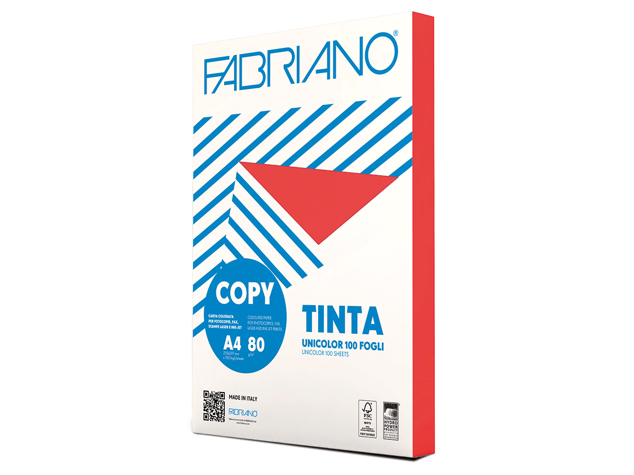 Carta A4 Copy Tinta Multicolor 80gr. (conf. 250ff) Fabriano (Colori Forti -  -)