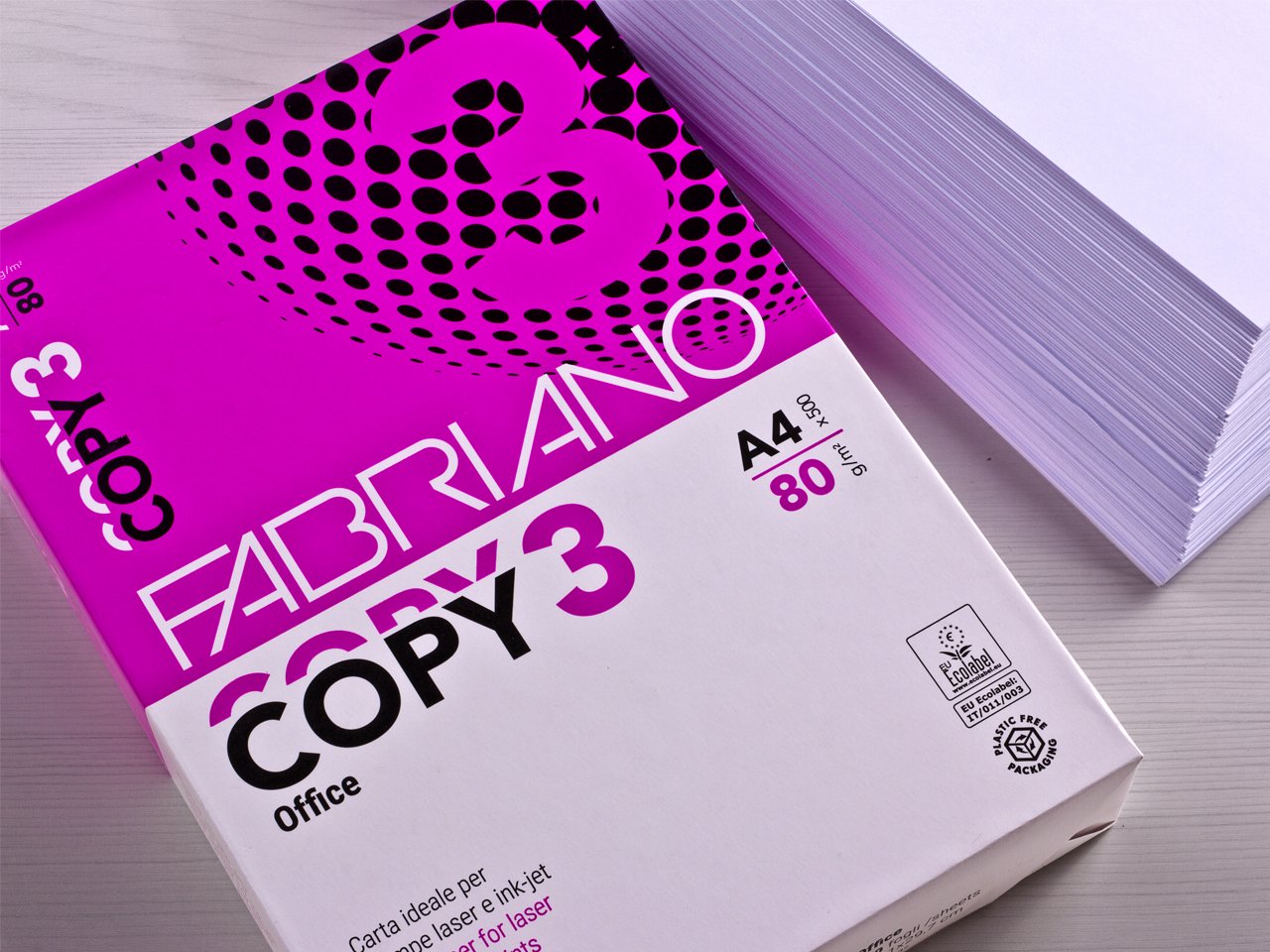 Copy 3, paper for photocopies, laser/inkjet printing, fax, office