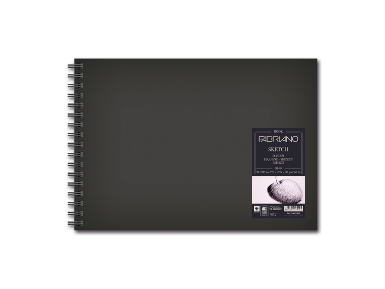 Fabriano 1264 Drawing Pad, 18x24, 90 lb, 20 Sheets, 100% Alpha-Cellulose,  Drawing & Illustration 