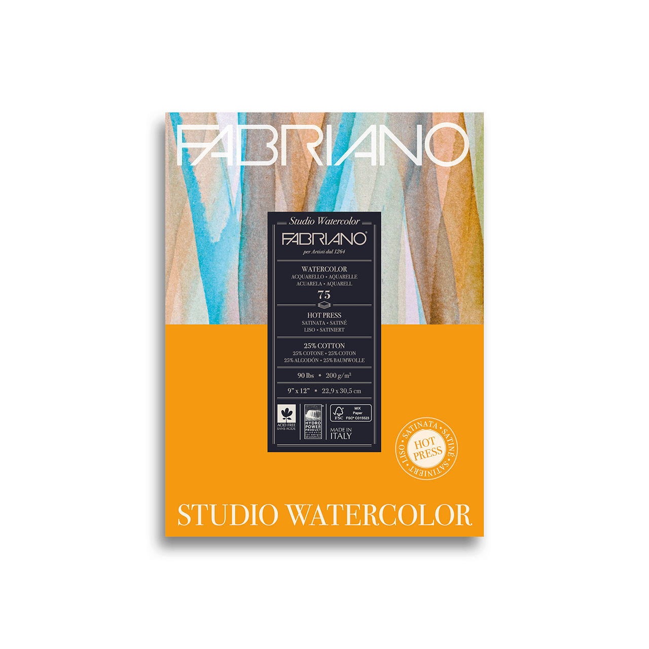 Artistico Traditional White Watercolor Paper - 140 lb. Hot Press, 22 x  30, 10 Sheets